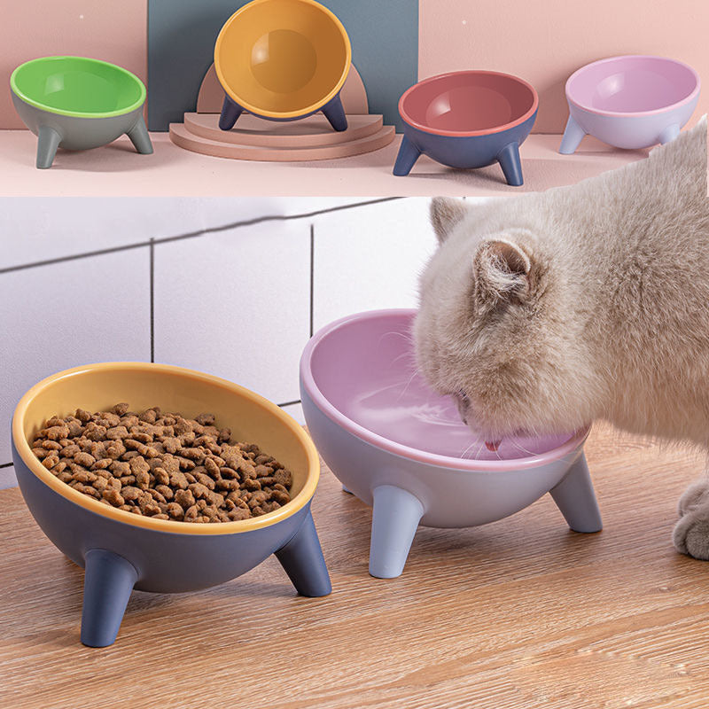 Cat Dog Bowl With Stand Pet